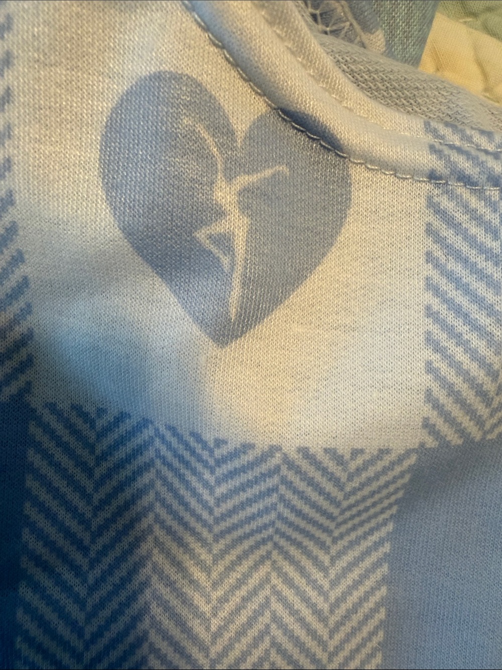 Dave Matthews Band- Women’s Light Blue Plaid Heart Firedancer Pajama Set - Picture 11 of 13